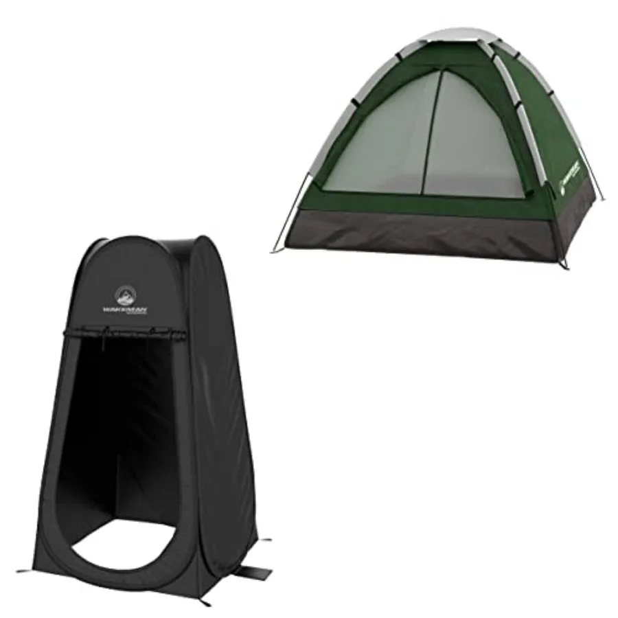 

Tents 2-Person Tent with Pop-Up Design and Carry Bag - Includes Pop-Up Privacy Tent, Dressing Room, or Portable Shower - Campin
