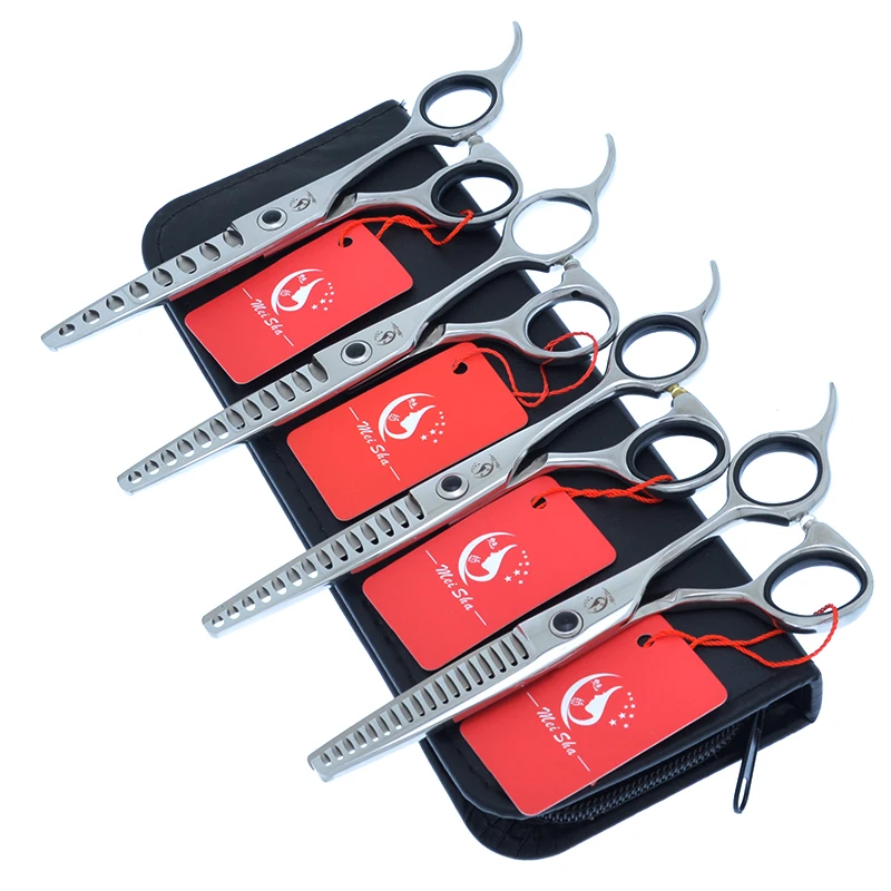 5,75" Fischgräte-Friseurschere, 35 % bis 50 % Schnittrate, japanische 440C Salon-Friseur-Haarschneidemaschine A0160A