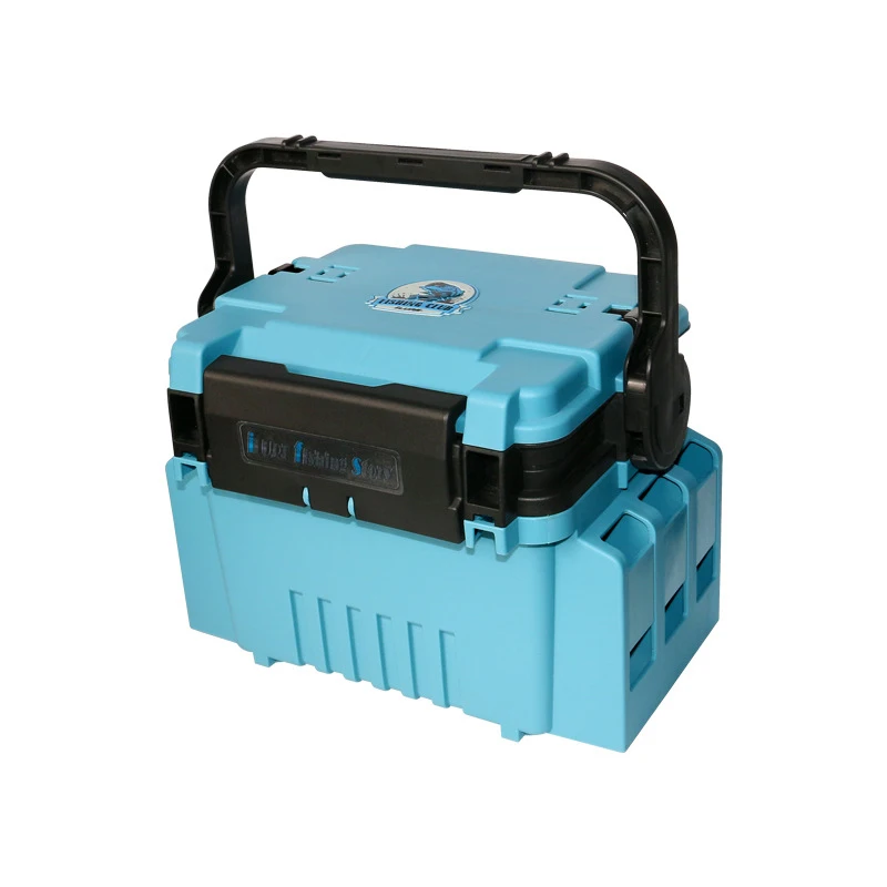 

XD-100 Portable Double Layer Lure Fishing Tackle Box Seatable Large Bait Storage Case For Rock Fishing Sea Fishing Outdoor Angli