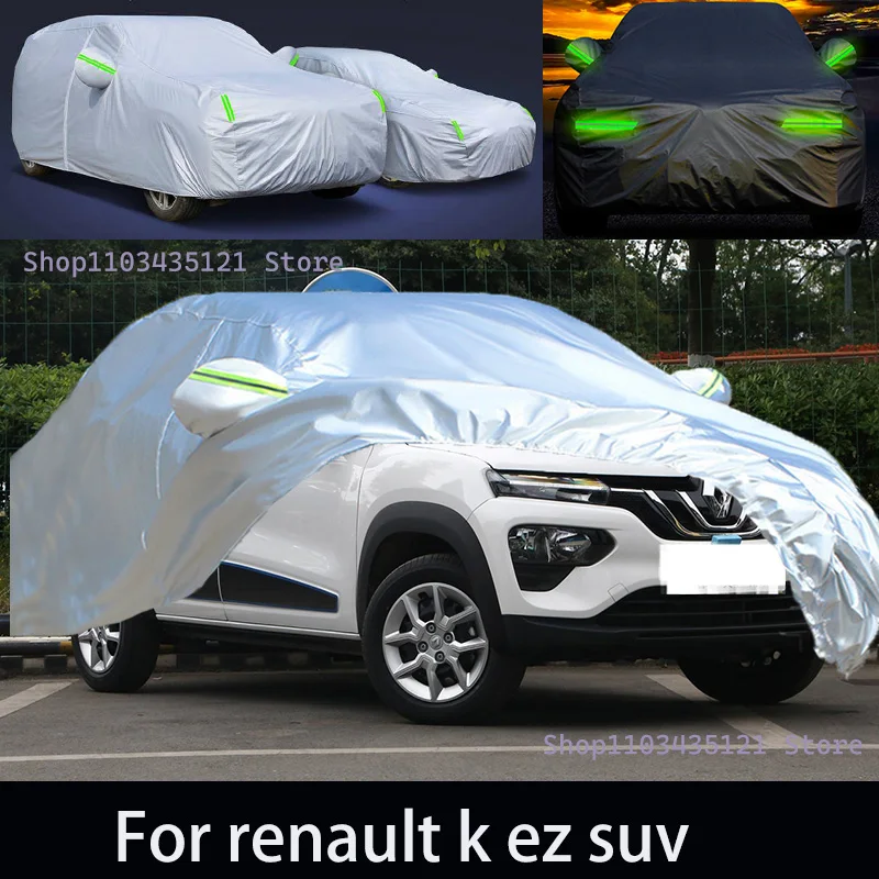 

For renault k ez suv Outdoor Protection Full Car Covers Snow Cover Sunshade Waterproof Dustproof Exterior Car accessories