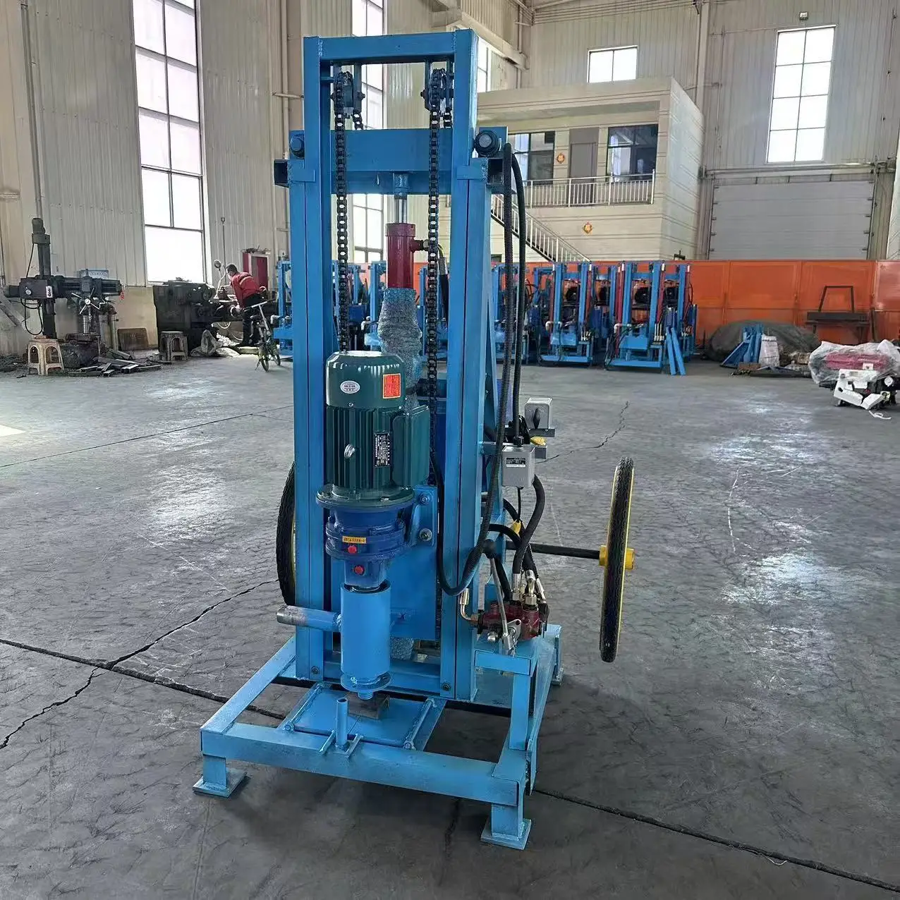 جهاز حفر آبار المياه الكهربائي المحمول المخصص 2025 الأكثر مبيعًا بطول 120 مترًا وسهل التشغيل