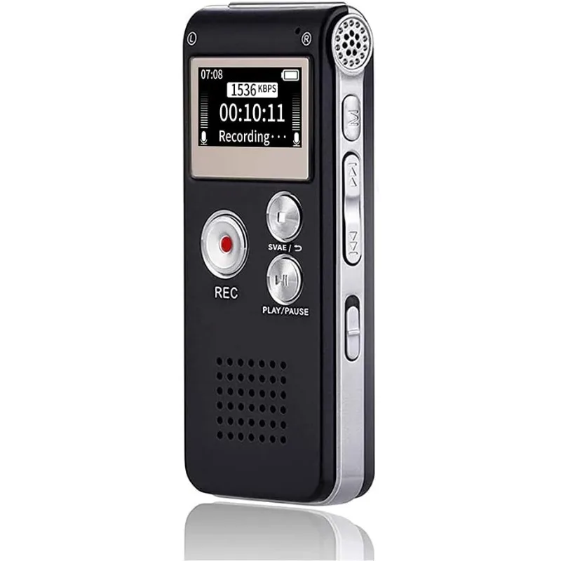 Digital Voice Recorder Voice Activated Recorder Mini Voice Recorder Upgraded Small Audio Recorder with MP3&USB for Lectures