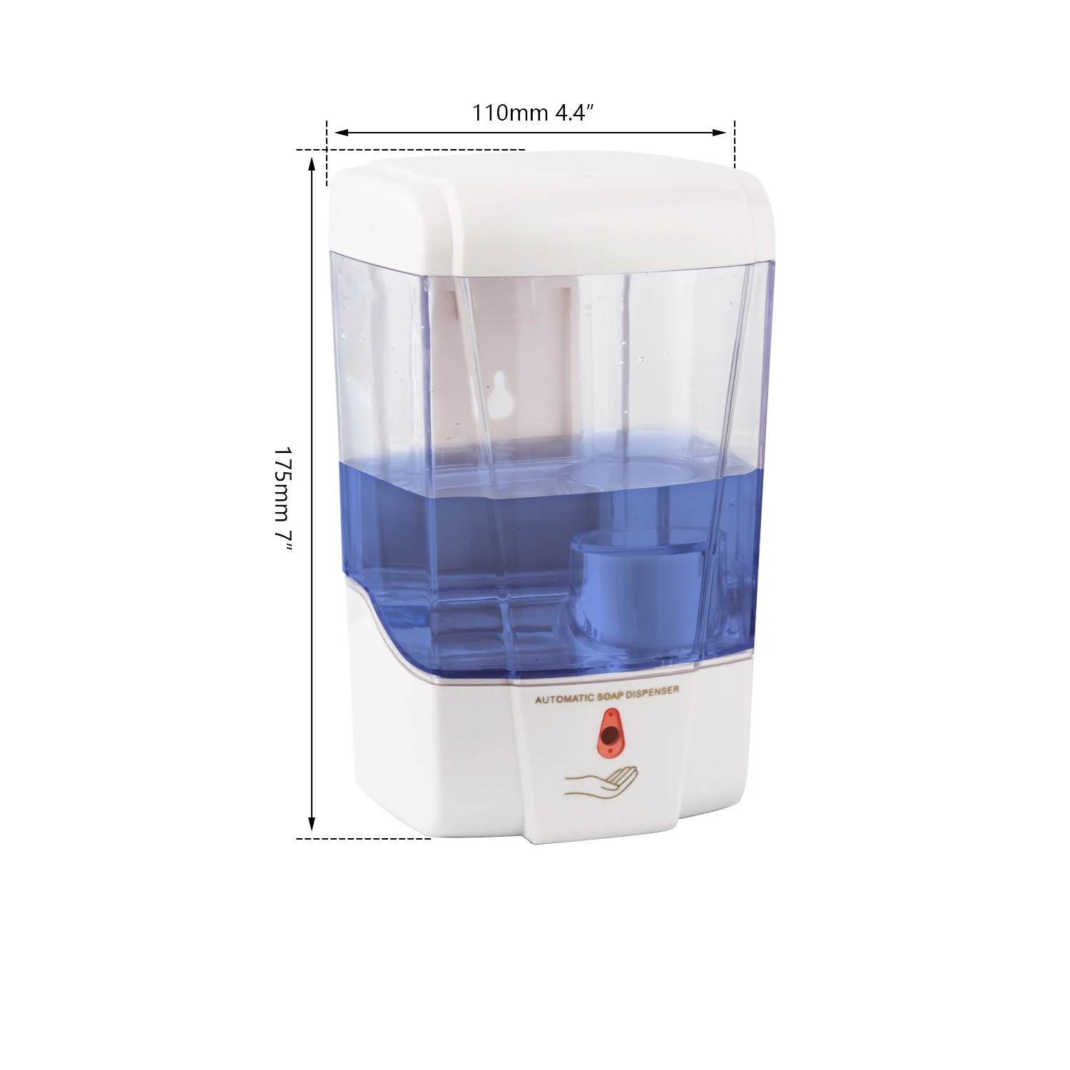 KEMAIDI 500ML Automatic Soap Dispenser Touchless Sensor Hand Sanitizer Shampoo Detergent Dispenser Wall Mounted For Bathroom