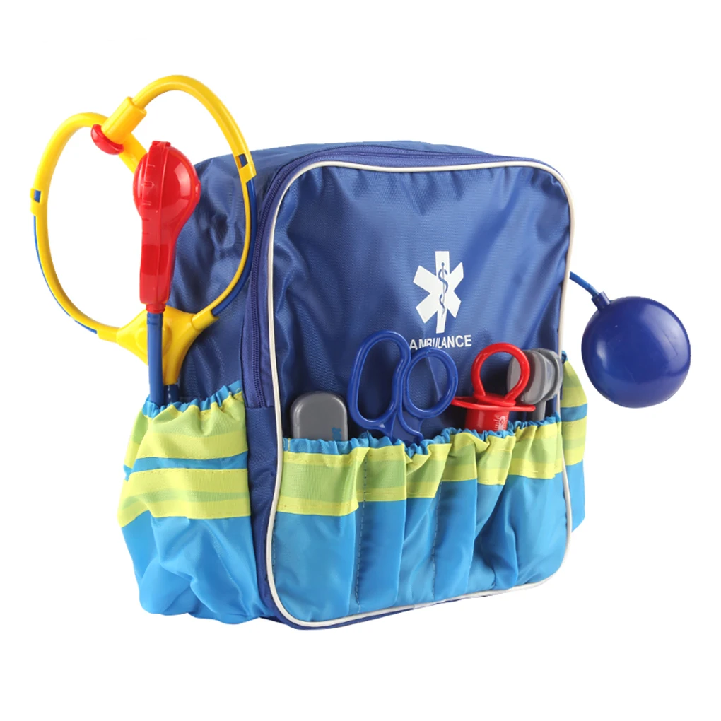 مجموعة واحدة من أدوات طبيب الأطفال لرياض الأطفال، لعبة تعليمية متينة ومبتكرة، مجموعة أزياء تنكرية للموظفين الطبيين الآمنين للأطفال