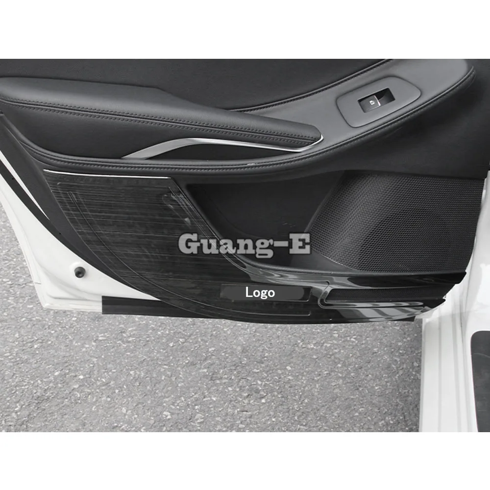 Stainless Steel Inner Door Cover Anti-Kick Board Sticker Trim Decoration For Toyota Avalon XX50 2018 2019 2020 2021 2022 2023 view 4