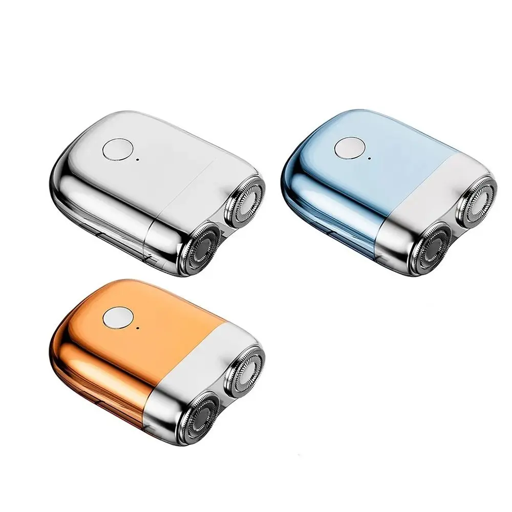 Magnetic Pocket Double Head Razor Ultra Clean Rechargeable Mini Electric Shaver Waterproof Quiet
