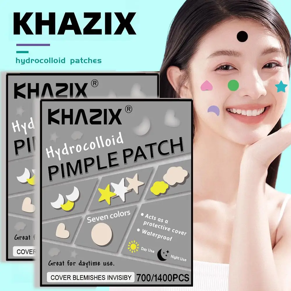 700/1400 Pcs Star Moon Acne Patch Mild Non-irritating Lightens Acne Hydrocolloid Acne Sticker For Blackheads Closed Comedon G8T2