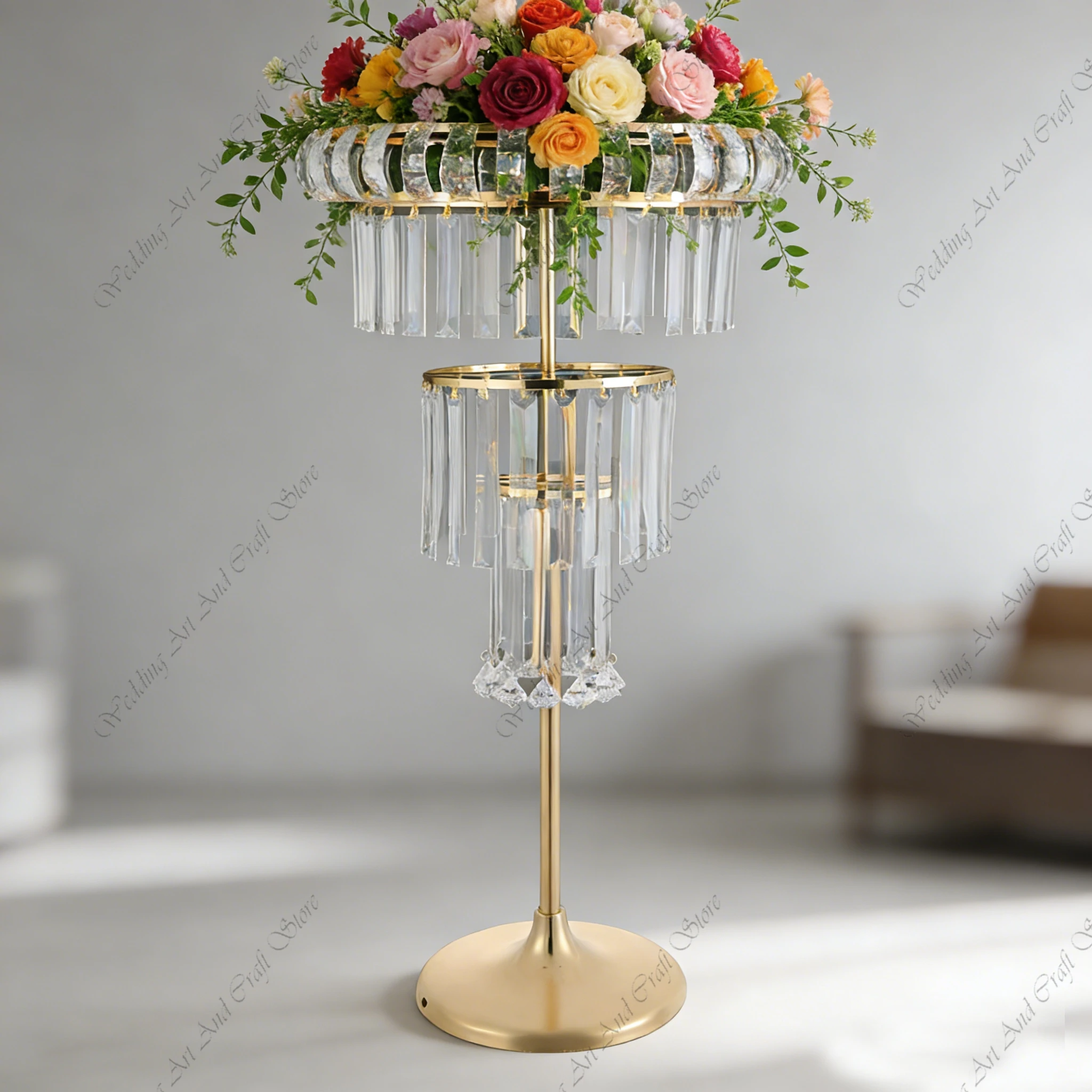

10pcs f30 82-130cm Wedding Decoration Table Centerpiece Gold Metal Acrylic Flower Stand Acrylic Arch Party Backdrop ivy655