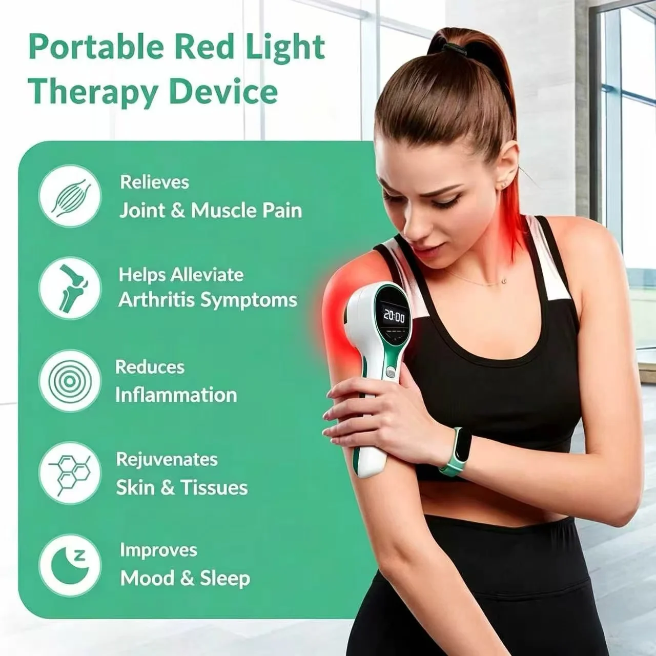 

Cold Laser Physiotherapy Equipment for Pain Management Rechargeable Device for Joint Back Massager t Pain & Muscle Relaxation