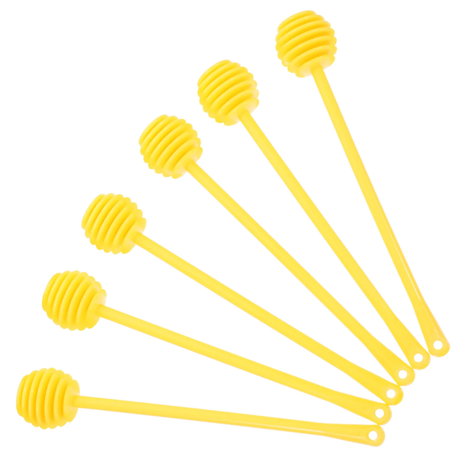

6Pcs Honey Dipper Stick Wooden Multi-Function Honey Spoon Easy Manual Extraction Stirring Tool Beekeeping Grafting Needles