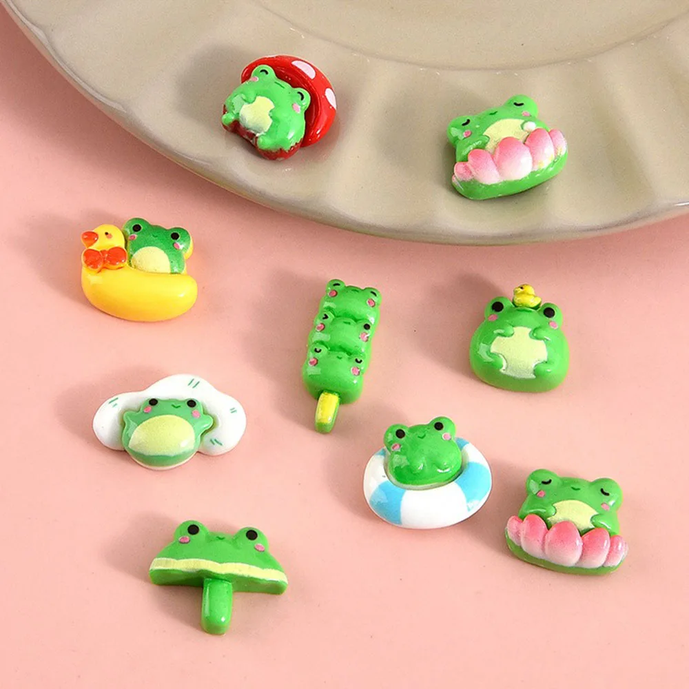 Summer Cute Cartoon Frog Resin Refrigerator Stickers Message Board Stickers Home Decoration