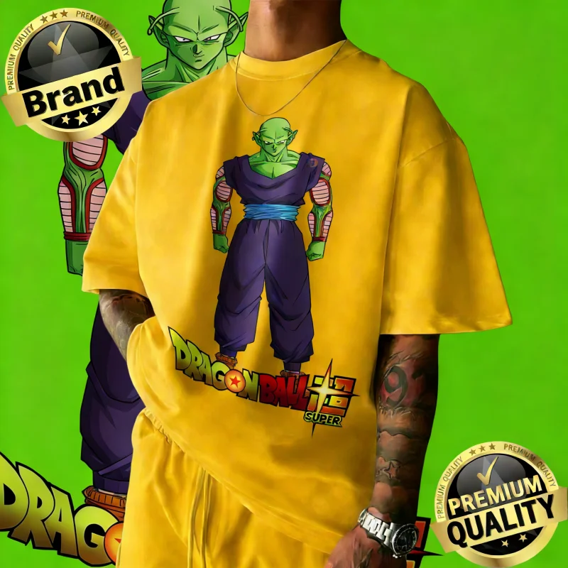 

Новая летняя футболка 2026 года в честь 40-летия Dragon Ball с принтом Пикколо, 100% хлопок, аниме, увеличенный размер, повседневная уличная одежда, унисекс, Y2K