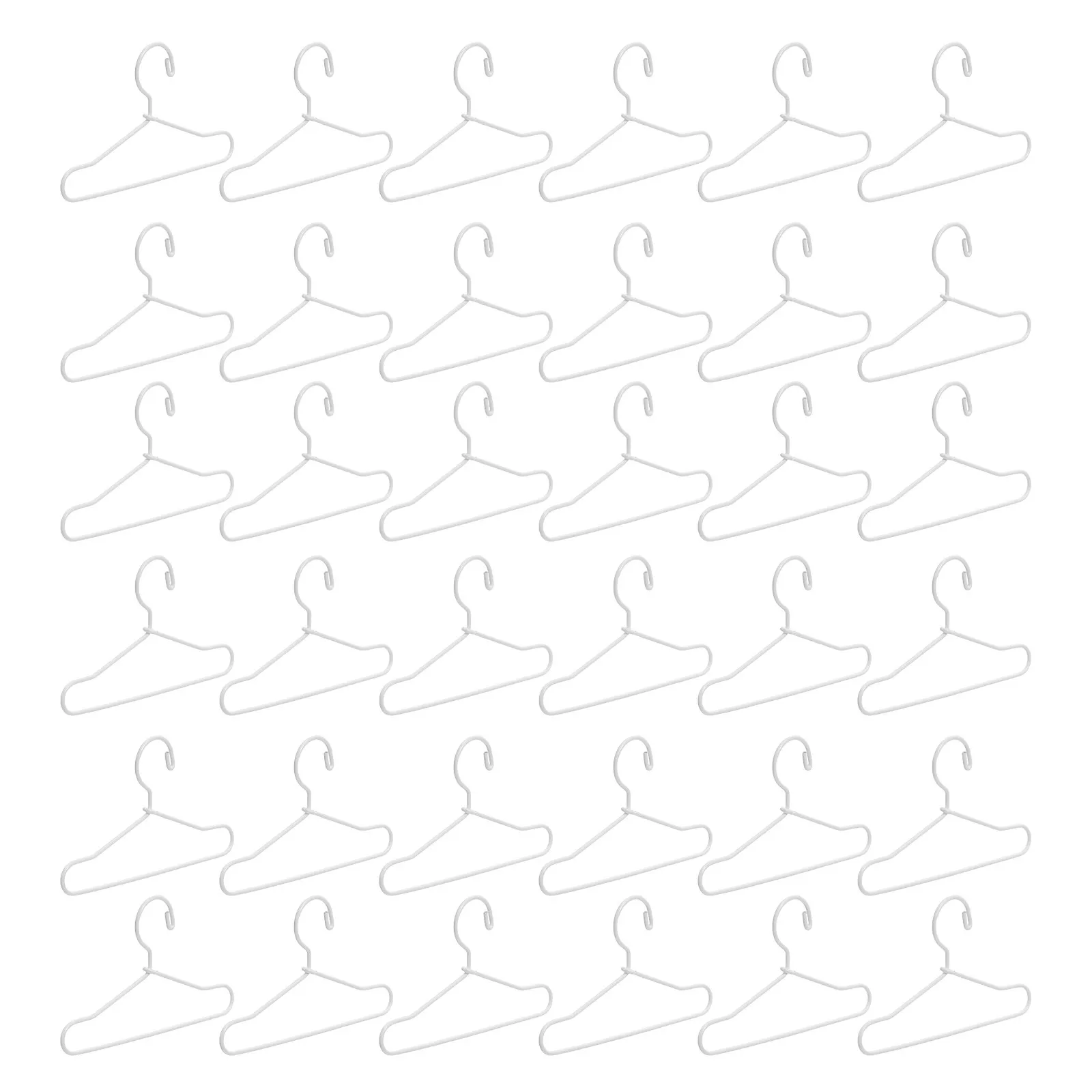 

50 шт. миниатюрных металлических вешалок для кукольного домика, для демонстрации крошечной одежды, 2,55x1,38x0,08 дюйма, черные, аксессуары для хранения