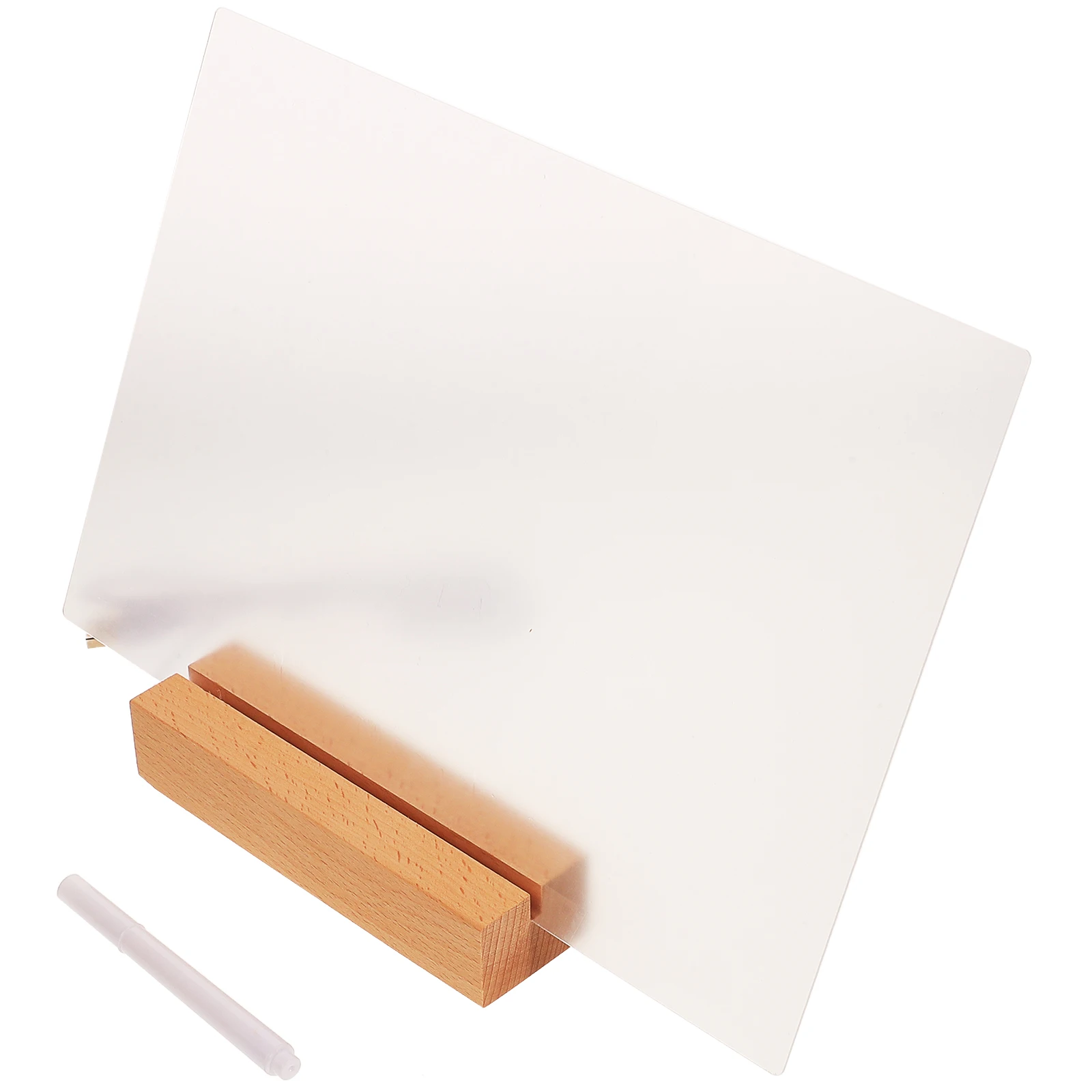 

Clear Desktop Message Lightweight Acrylic Writing Board Reusable Dry Erase Memo Board for Office Home Frameless Whiteboard