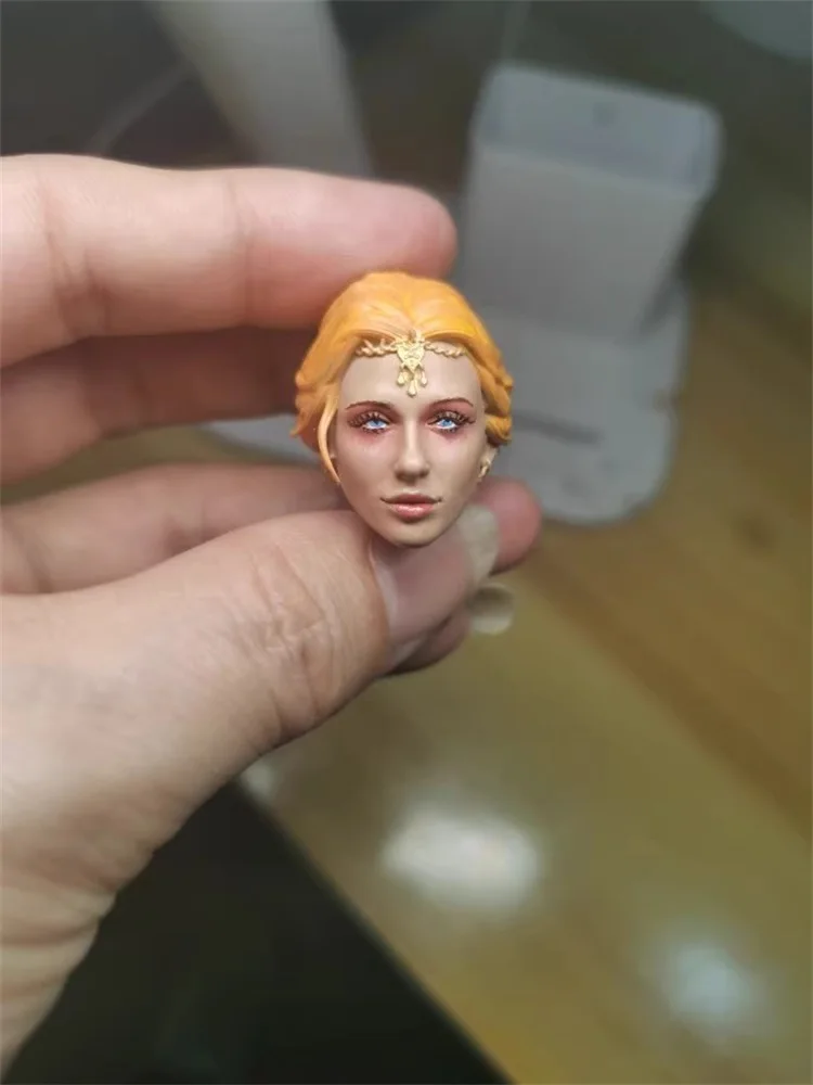 

1/12 Female Soldier Four Knights European American Girl Head Carving Model Toy Fit 6'' Action Figure Doll Body In Stock