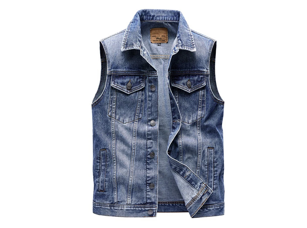 Spring Summer Men's Denim Vests Fashion Turn-Down Collar Cotton Jean Sleeveless Jackets Man Retro Streetwear Party Waistcoats 12 Sb1176dc1a70d464e8c932d77092186fd2