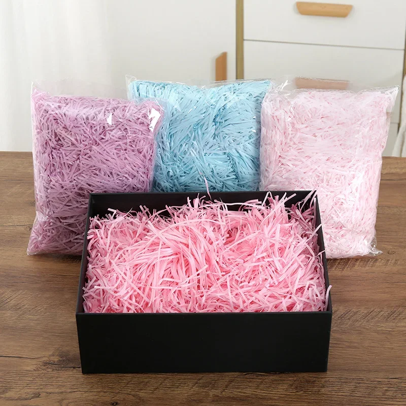 20/50/100g Confetti Raffia Paper Filler Colorful Shredded Crinkle Paper Raffia Filler DIY Party Wedding Gift Packaging Filling