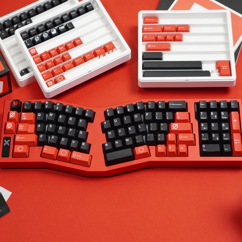 FBB أغطية المفاتيح Oric أسود أبيض نمط PBT لوحة المفاتيح الميكانيكية المخصصة Keycap لمفاتيح MX ملف تعريف الكرز 1.7 مللي متر سميكة