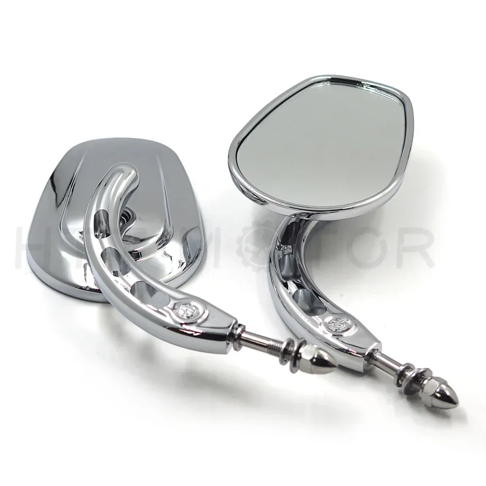 

Motorcycle Big Side Racing Mirrors for Harley 2006-2016 Street Glide，2011-2016 Road Glide,Heritage Softail Classic 1988-2016