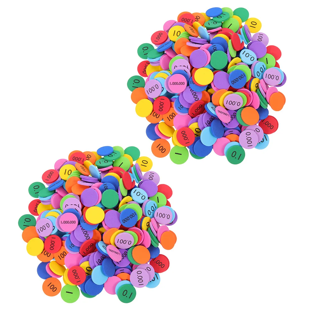 320 Pcs Discs Digital Wafer Arithmetic Disks Accessories Child Math Place Value
