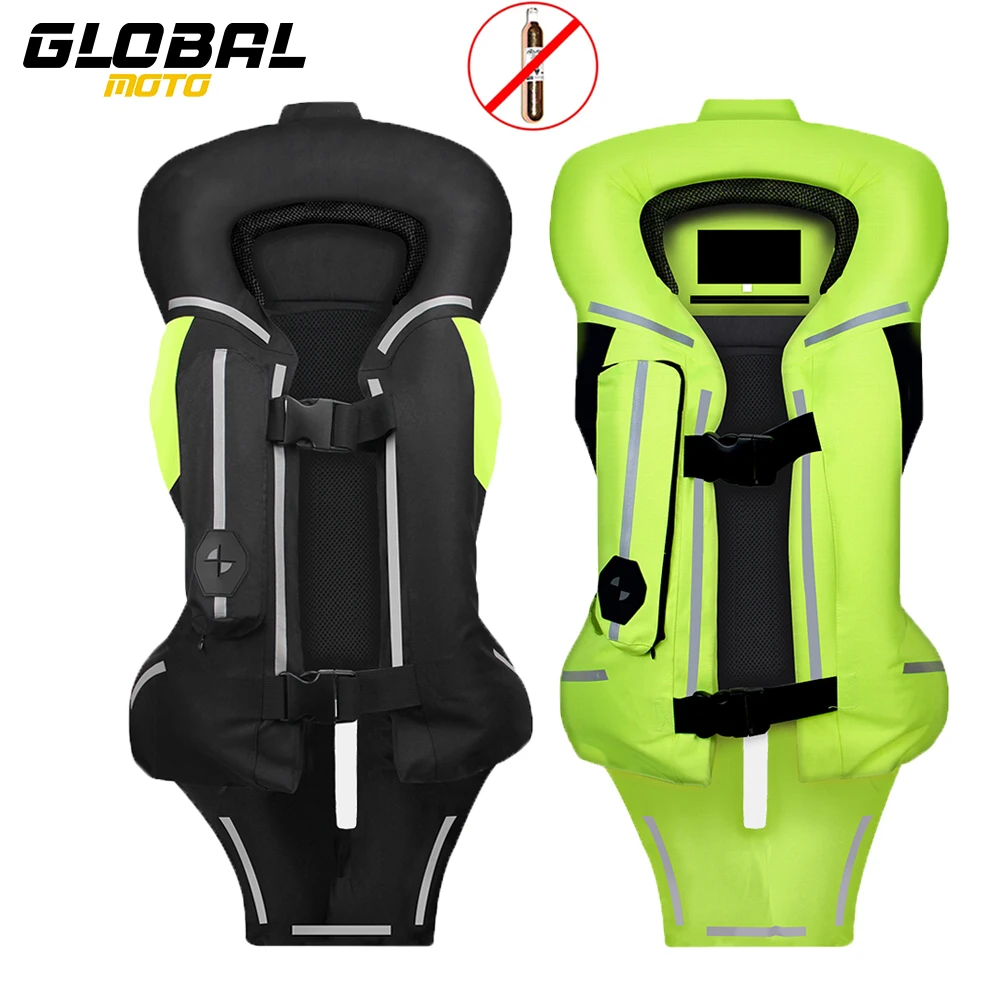 

Summer Reflective Safety Vest Motorcycle Air-bag Vest Reflective Motorbike Jacket Airbag Men Air Bag Protective Multicolor