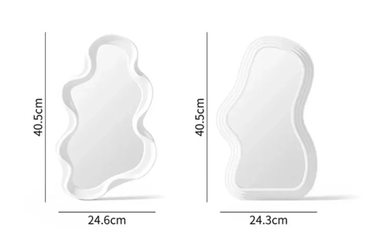 Cloud-Shaped Standing Mirror, Bathroom Desk, Korean Hairdressing Mirror, Wall Mirror, House Bedroom Decor