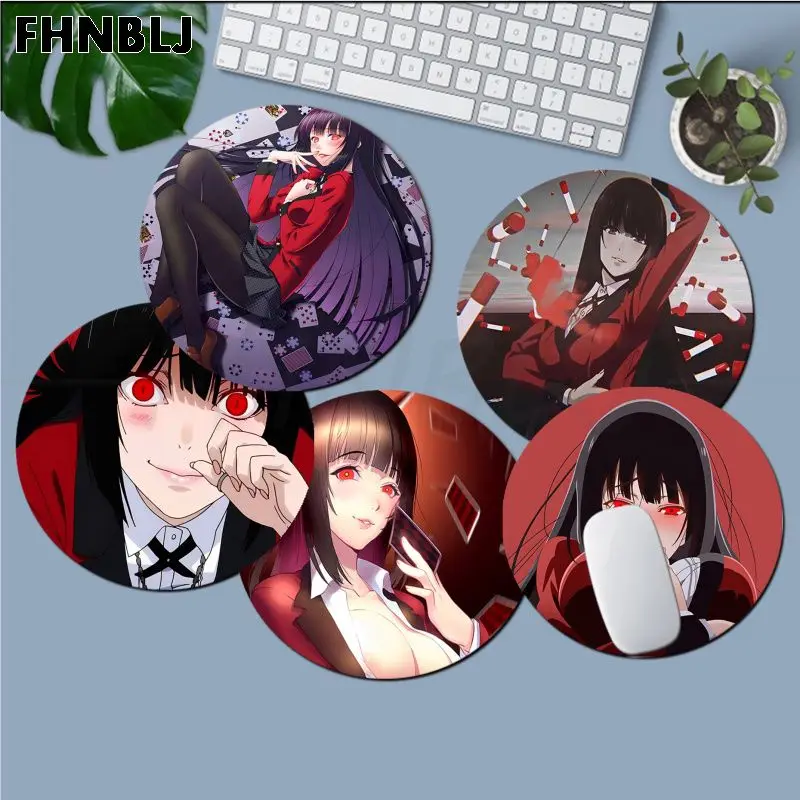 

Kakegurui Jabami Yumeko Anime Mousepad Small Round Office Student Gaming Thickened Writing Non-slip Cushion PC Computer Table