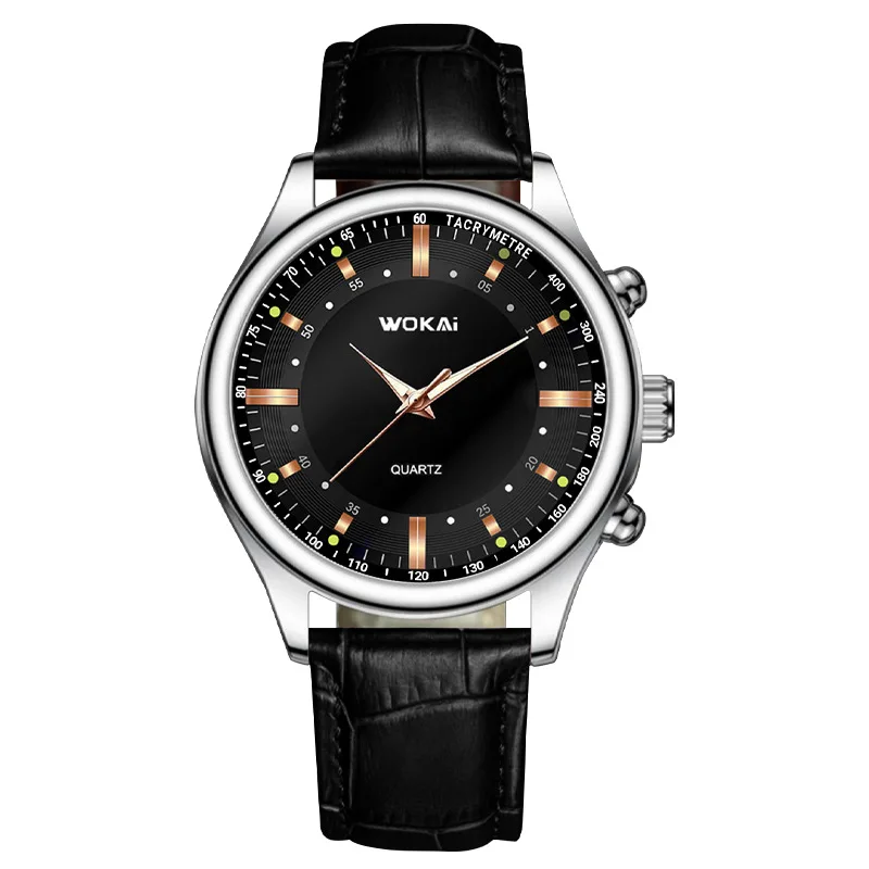 

High Quality Casual Men's Belt Quartz Watch Classic Retro Roman Simple Style Business Male Student Electronic Clock