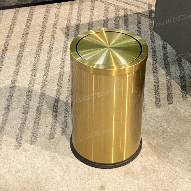 

Встряхивающая крышка, мусорный бак из нержавеющей стали, бытовая гостиная, коммерческая отель, ванная комната, высококачественная золотая трубка