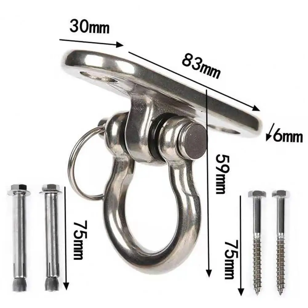 내구성 있는 부식 방지 헤비 듀티 해먹 샌드백 스윙 후크, 회전식 의자 천장 후크, 체육관 용품