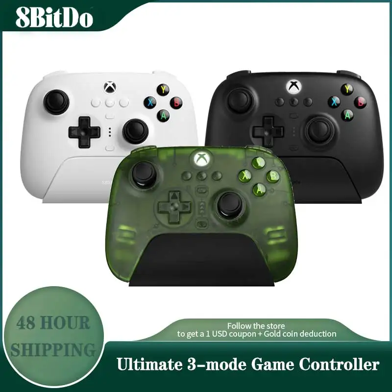 8BitDo Ultimate 3-mode Game Controller Gamepad with Hall Effect Joystick for Xbox One,Xbox Series X/S,Windows 10 11,Android