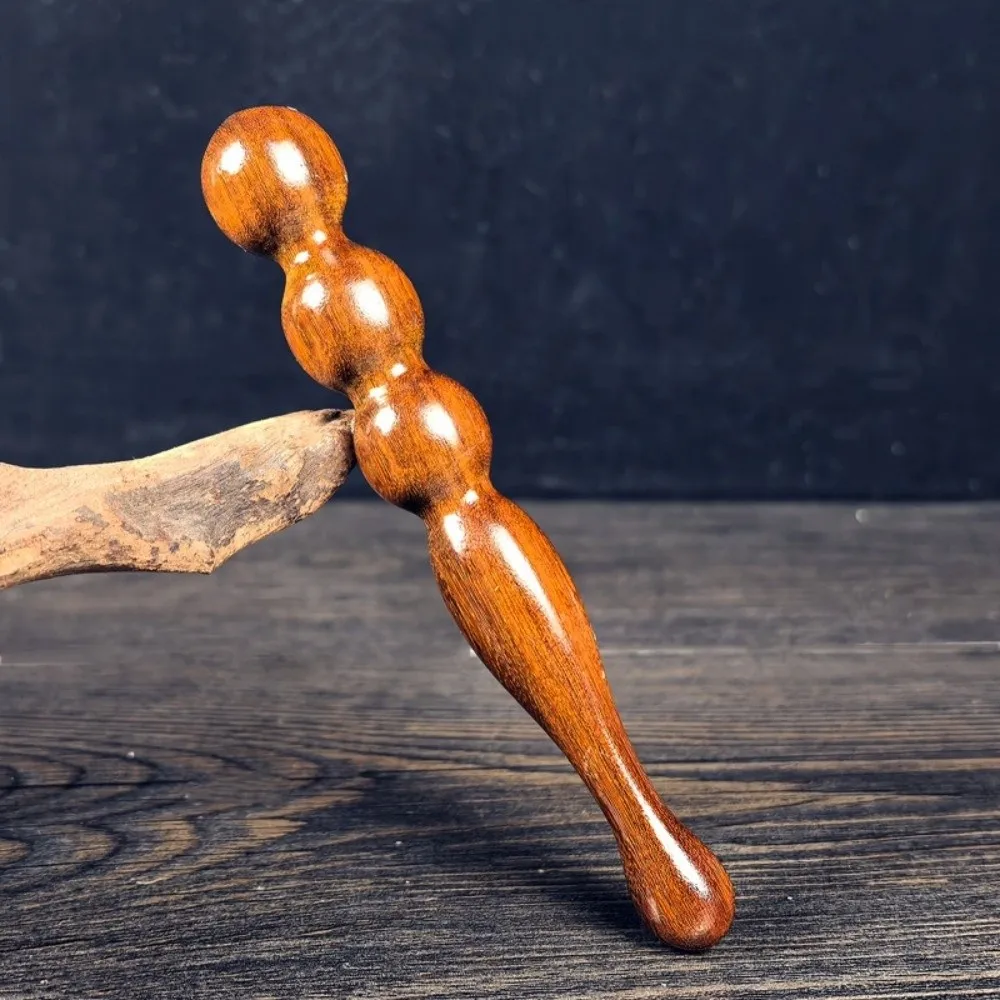 Ergonomic Acupuncture Stick Portable Handheld Design Sandalwood Massage Stick Durable Foot Massage Stick Acupressure