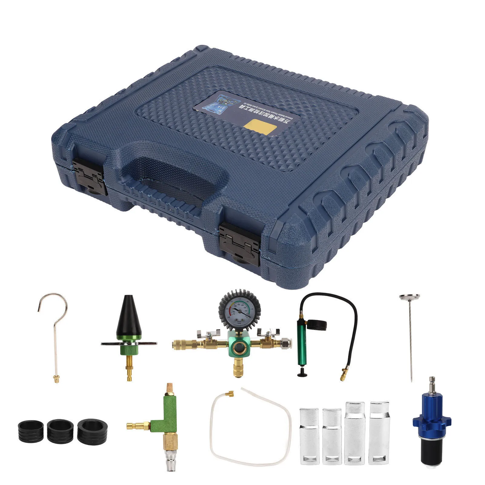 Antifreeze Change Filler Set Coolant System Vacuum Refill Kit Radiator Pressure Leak Tester Antifreeze Filler for Most Vehicles