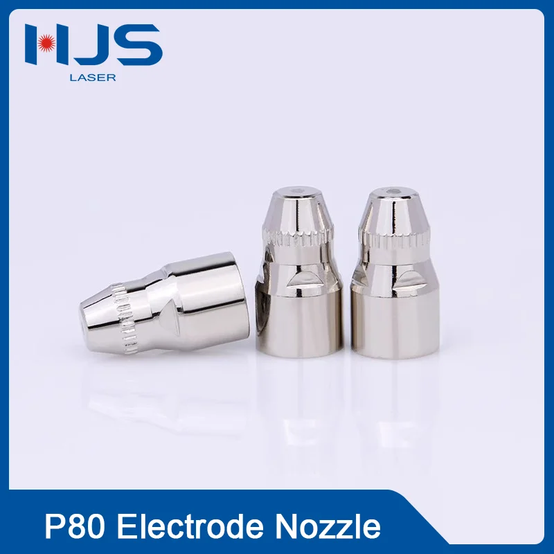 10pcs/lot Plasma Cutter Electrode Nozzle  60A 80A 100A P80 CNC Plasma Torch Tip Electrode Nozzle For Plasma Cutting Accessories
