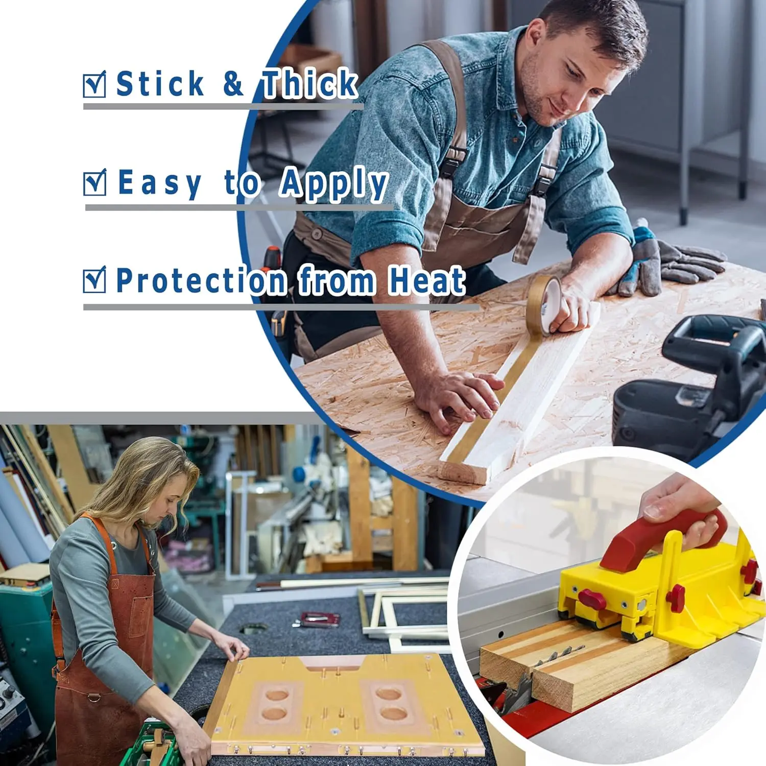 10 M/Roll PTFE Hoge Temperatuur Weerstand Tape 300 °   C Warmte-isolatie Zelfklevende sluitmachine Zelfklevende waterdichte tapes