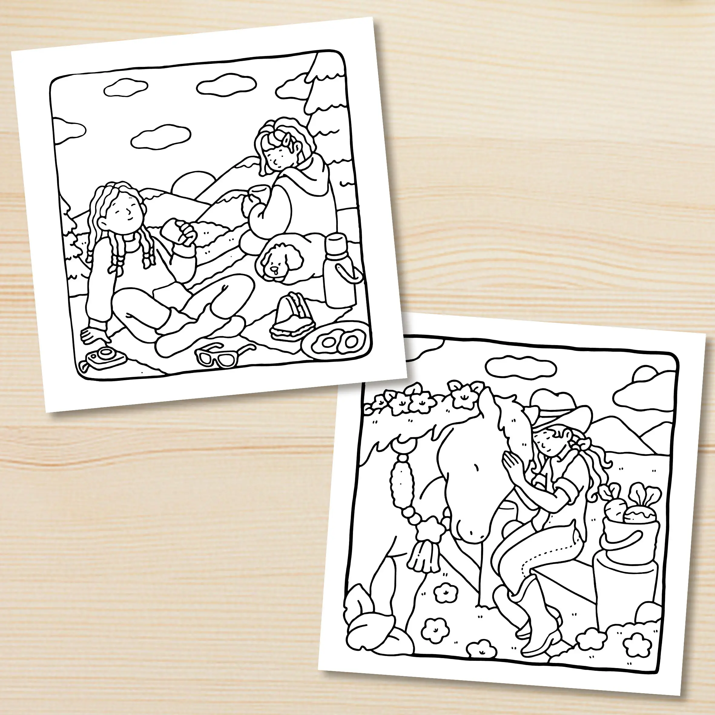 COZY GIRL Bold-easy Patterns Coloring Book for Adults Cute Drawing Book Perfect Gift for Party and Birthday