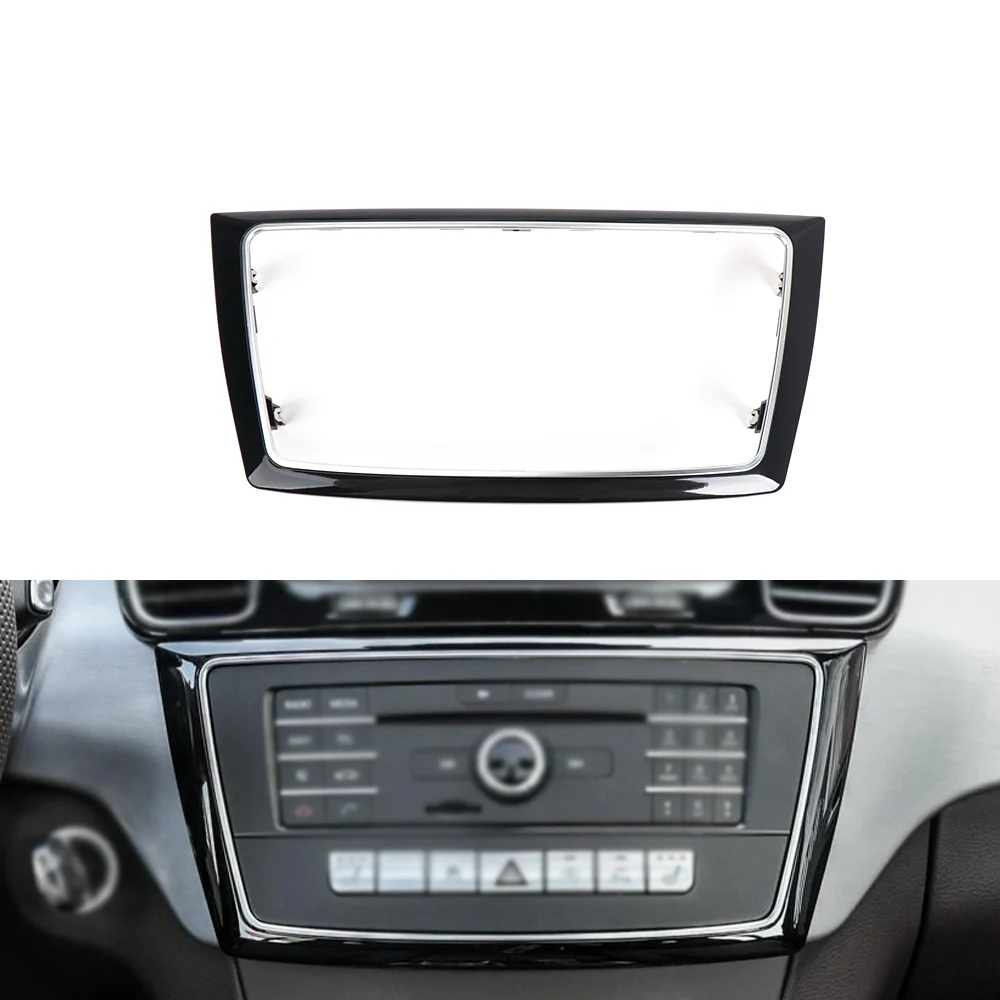 1666802317 Dashboard Centre Console CD Player Panel Trim for Mercedes Benz GLE GLS W166 W292 2015-2019 Radio Audio Cover