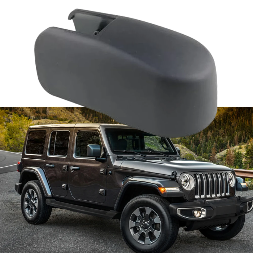 For Jeep Wrangler 2018 2019 2020 2021 2022 Rear Wiper Arm Nut Cover Cap Rear Windscreen Wiper Arm Nut Cover Bolt Cap