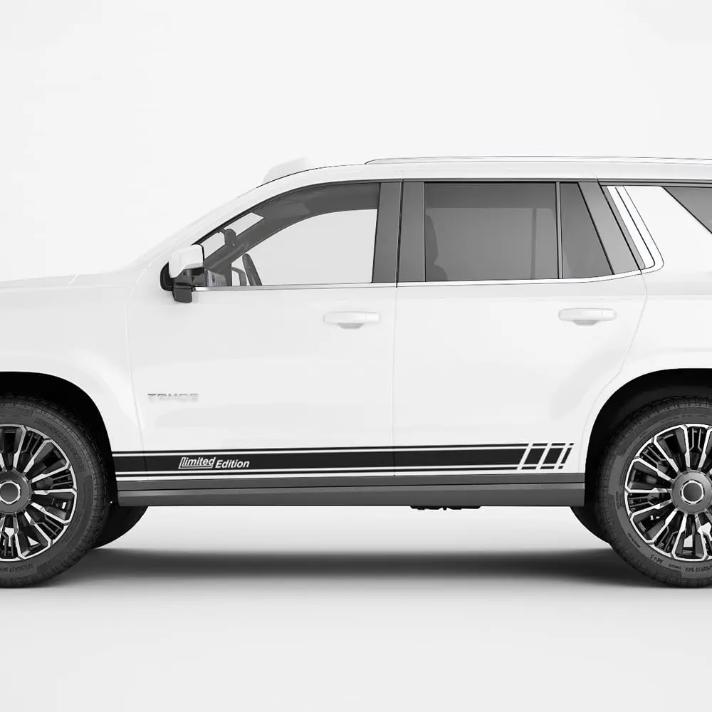 

Decal Sticker Vinyl Side Sport Stripe Limited Edition Graphic Design Kit Compatible with Chevrolet Tahoe 2020-Present
