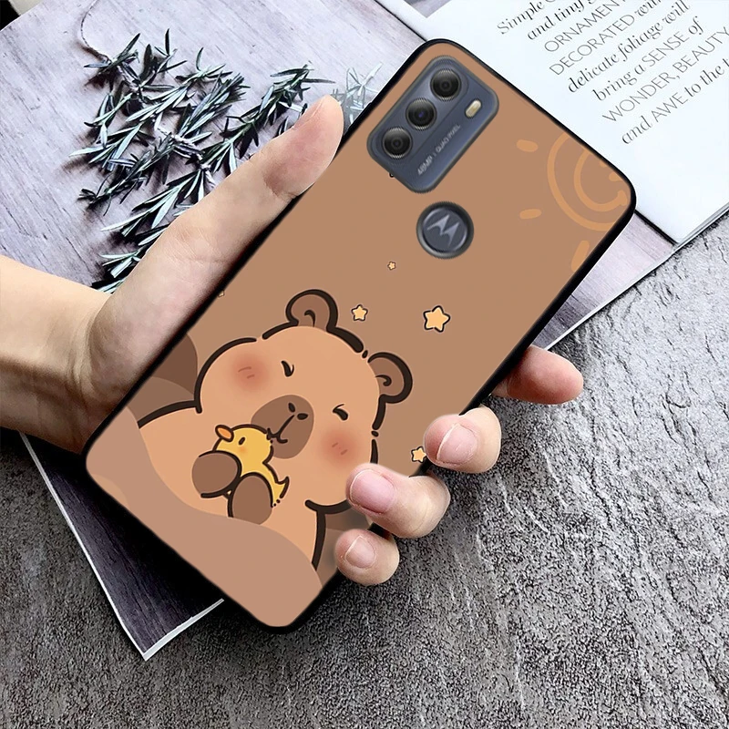 

Cartoon capybara Phone Case For Motorola Moto G85 G55 G05 G14 G75 G31 G50 G10 G20 G30 G60 G13 G32 G84 G54 G53 G72 G24 Power