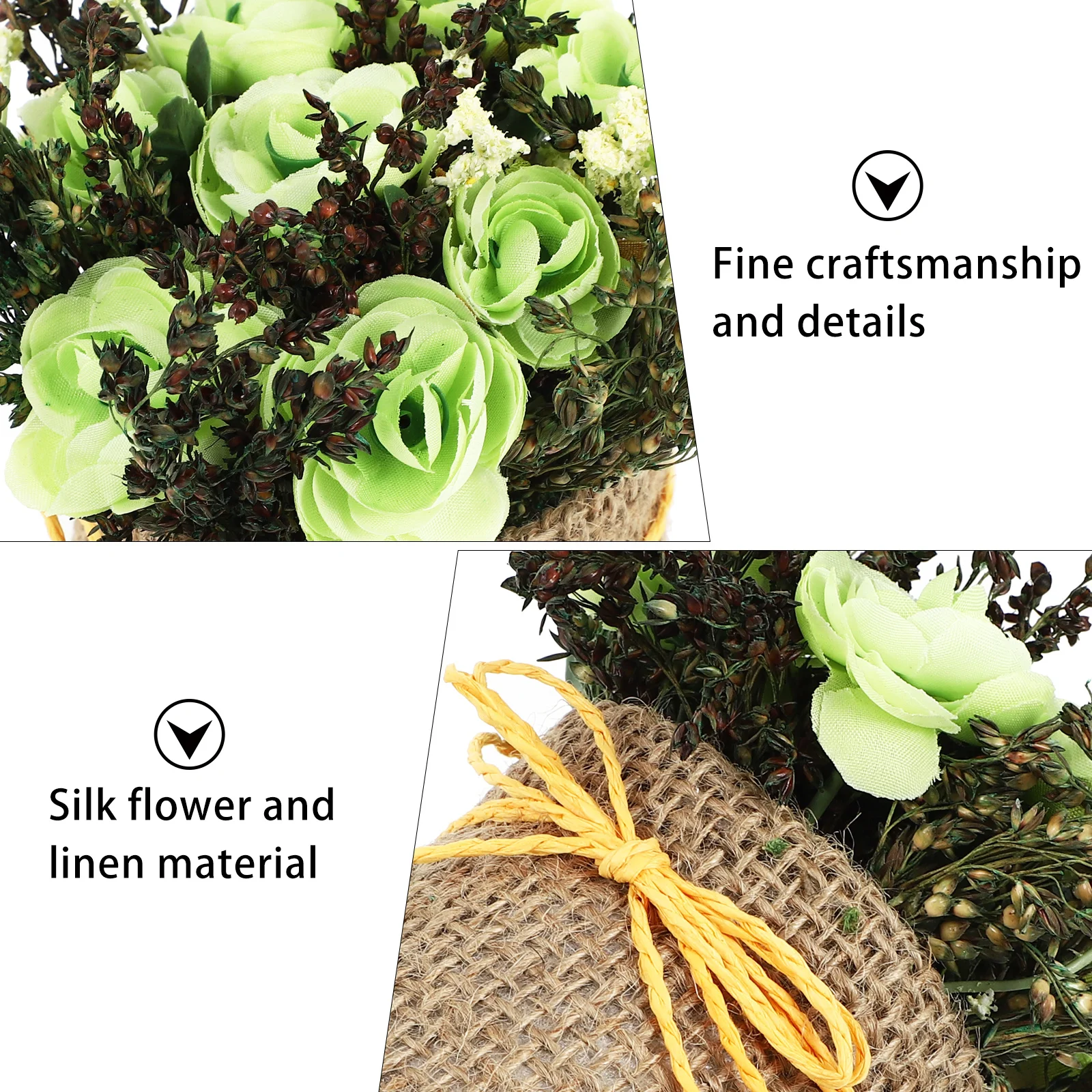 

Lifelike Artificial Rose Bonsai Simulation Plant Decor for Home Interior Colorful Faux Green Plants for Office Wedding