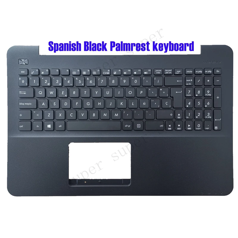 

SSS+ Spanish Black Palmrest keyboard for Asus X555 A555 K555 F555 X554 R556 R557