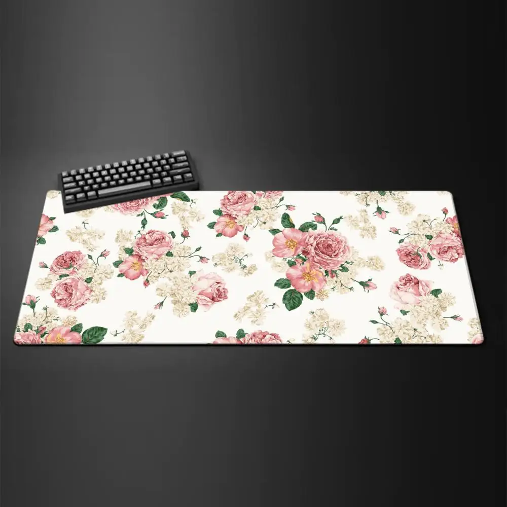 Roses Mouse Pad Multi-Size non-slip Gaming mouse pad Gamer E-Sports Mouse Mat Game Mechanical Keyboard XXL Desk Mat