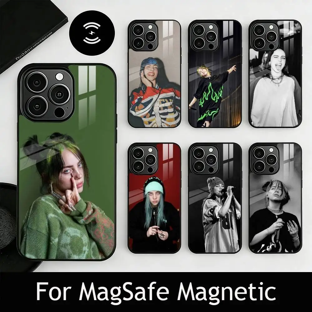 

Чехол для телефона H-Happier Than Ever для iPhone 17, 16, 15, 14, 13, 12, 11 Plus, Pro, магнитный, для беспроводной зарядки Magsafe