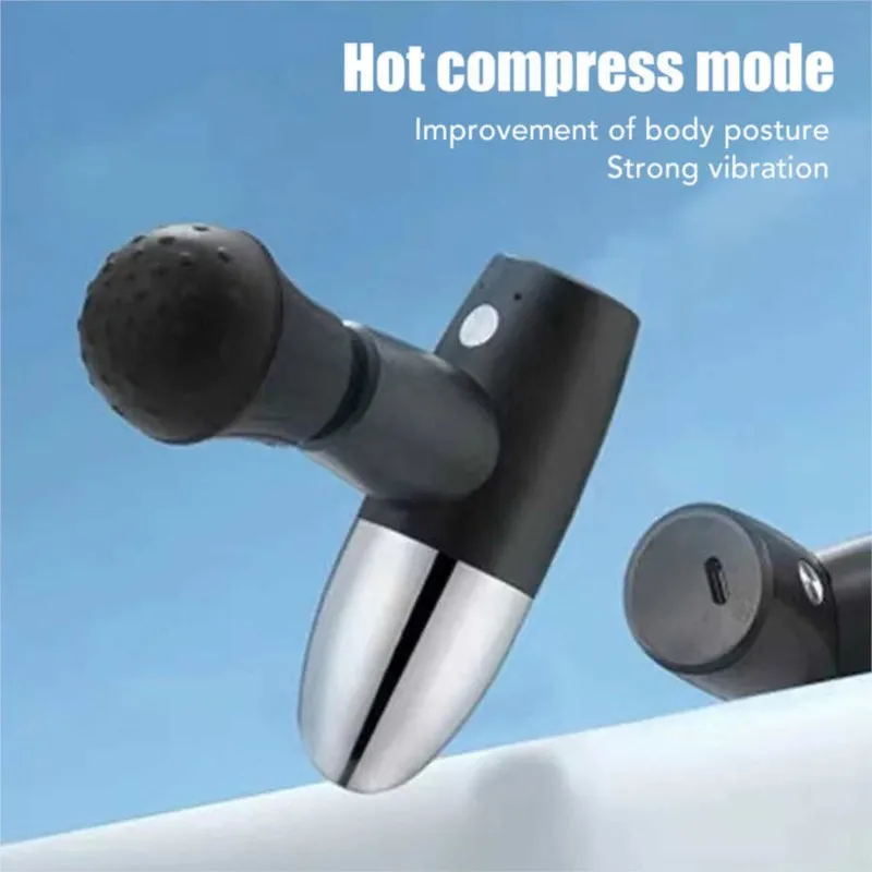 تسخين كهربائي صغير الأنسجة العميقة مدلك يده فآسيا بندقية قرع مدلك للرياضة العضلات العلاج الاسترخاء جهاز تدليك