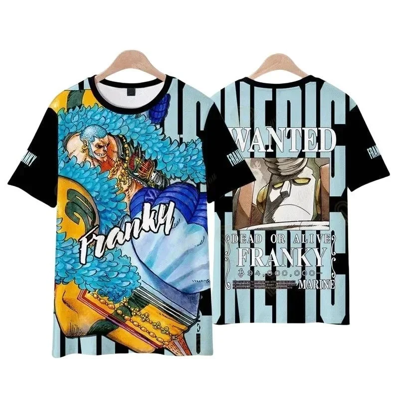 BANDAI Anime One Piece Camiseta Brook Diseño de personaje Estampado Top de manga corta para fanáticos Must Have Tren