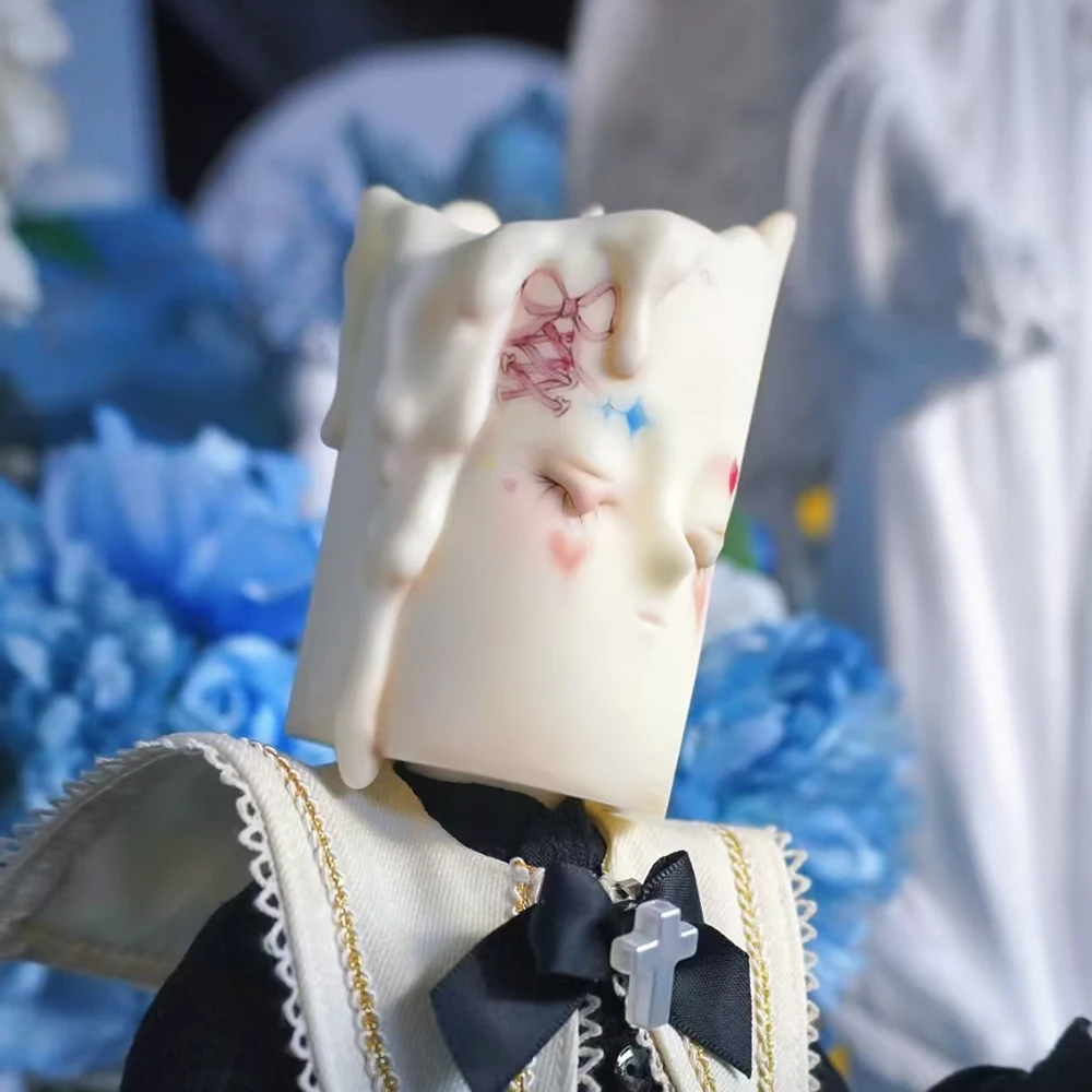 1/4 BJD Puppenkopf ohne Make-up aus Kunstharz, Niedliche Puppe ohne Make-up, DIY-Modell Sammlerstücke – Detail 1