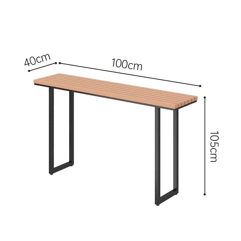 

Уличные пластиковые деревянные столы и стулья. Садовые консервантные деревянные столы и стулья на высоких ножках.