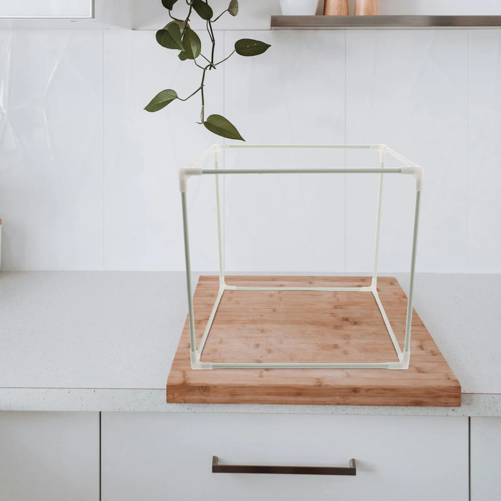 

Bread Proofing Box Support Frame Plastic Hollow Cube 15.33x13.95x13.95in Proofing Basket Rack for Bakery Kitchens