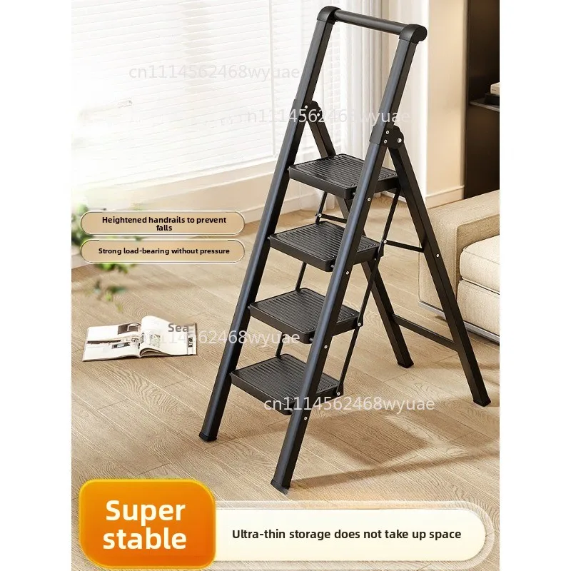 New household folding telescopic indoor multi-function thickened herringbone ladder four or five steps portable ladder